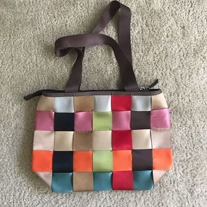 Multicolored Seatbelt purse